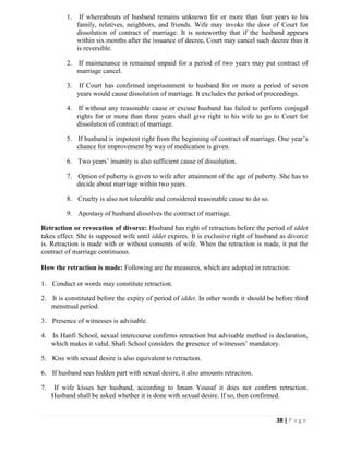 Llb Part 2 Notes.pdf Muslim Personal Law Short Study Notes (LLB Part 2) | PDF