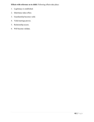 Llb Part 2 Notes.pdf Muslim Personal Law Short Study Notes (LLB Part 2) | PDF