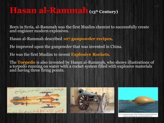 Al-Jazari: The Mechanical Genius (1136-1206)
Al-Jazari described fifty mechanical devices in six different categories, including water
clocks, hand washing device (wudhu' machine) and machines for raising water, etc.
Al-Jazari developed the earliest water supply system to be driven
by gears and hydropower . He also invented automatic gates driven by hydropower.
Al-Jazari constructed a variety of water clocks and candle clocks.
He also invented monumental water-powered astronomical clocks which
displayed moving models of the Sun, Moon, and stars.
Al-Jazari invented a method for controlling the speed of rotation of a wheel
using an escapement mechanism. He described the first suction pipes,
suction pump, double-action pump, and made early uses of valves and
a crankshaft-connecting rod mechanism
 