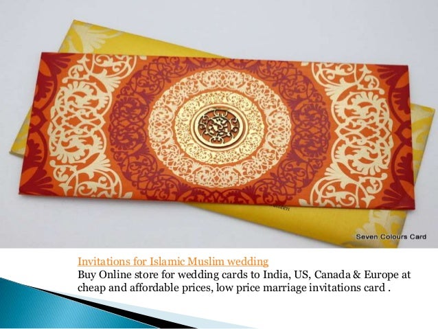 Muslim Wedding Card
