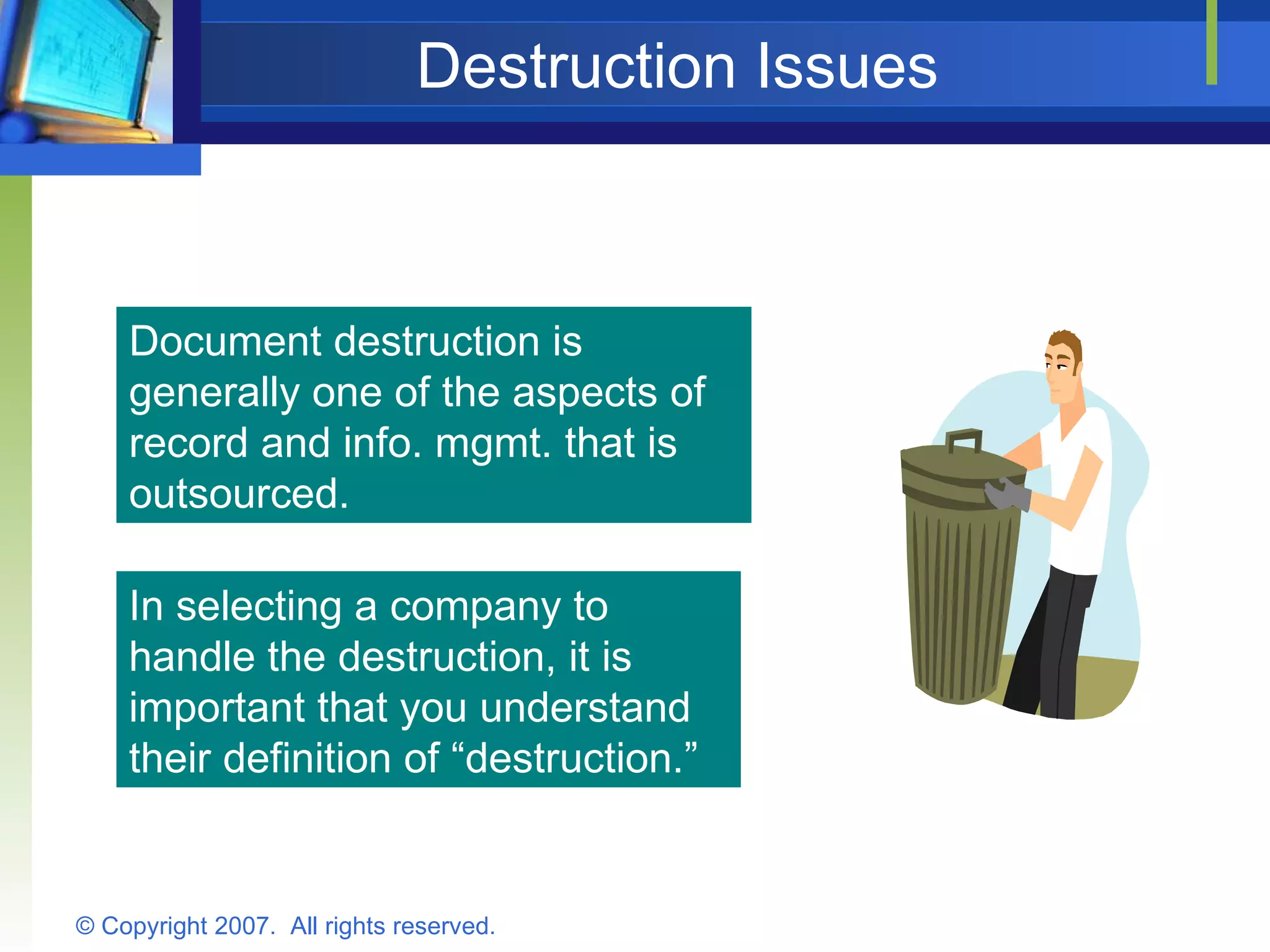 Record Retention Risks Designing A Compliant Record Retention Policy | PPT