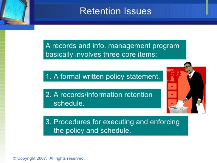 Designing A Compliant Record Retention Policy