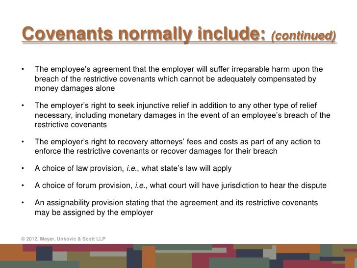 Restrictive Covenants in Employment Agreements Do They Really Work?