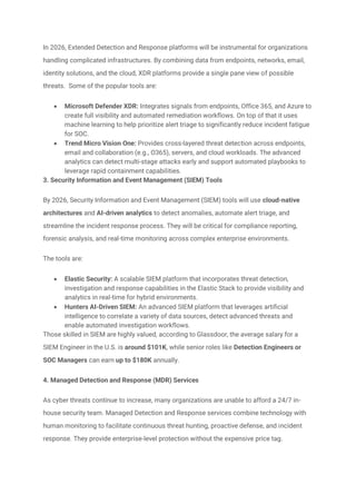 Must-Have Cybersecurity Tools for 2026- USAII | PDF