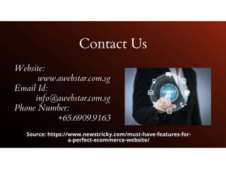 Must have features for a perfect e commerce website