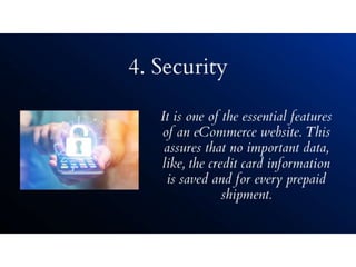Must have features for a perfect e commerce website