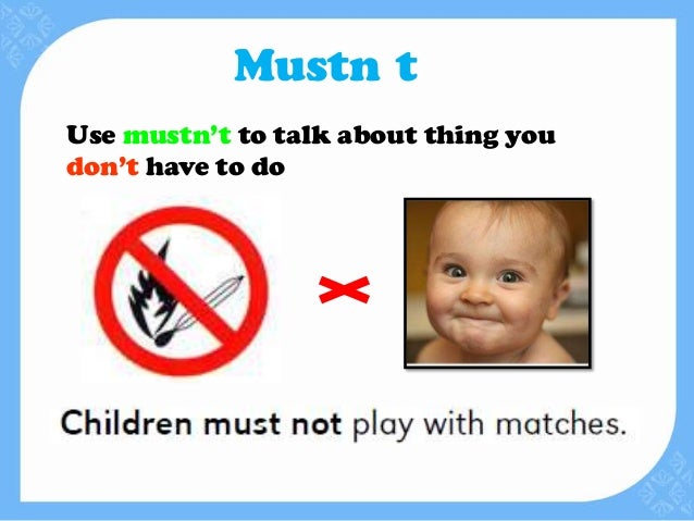 Must Mustn T Should Shoudn T Must Mustn T Should Shoudn T