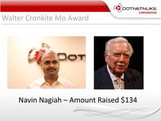 Walter Cronkite Mo Award
Navin Nagiah – Amount Raised $134
 