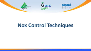 NOx Control Techniques
 