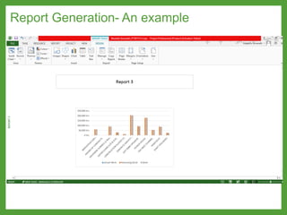 Report Generation- An example
 