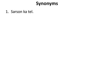 MUSTARD OIL- Sarson ka tel | PPT