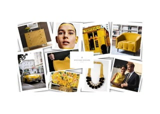Website Graphic Design - Mustard Yellow Collage