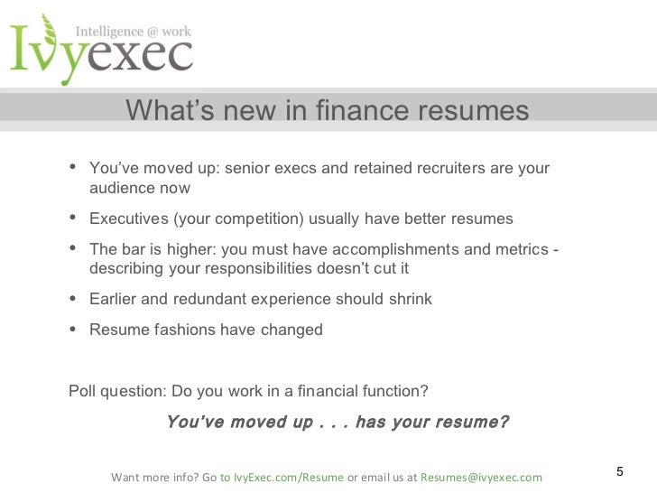 finance resumes