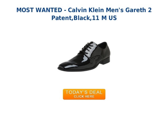 calvin klein men's gareth 2 patent tuxedo oxford