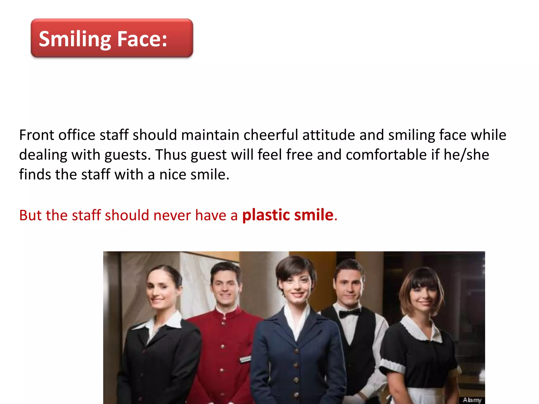 Must have qualities of hotel Front Office associates | PPTX