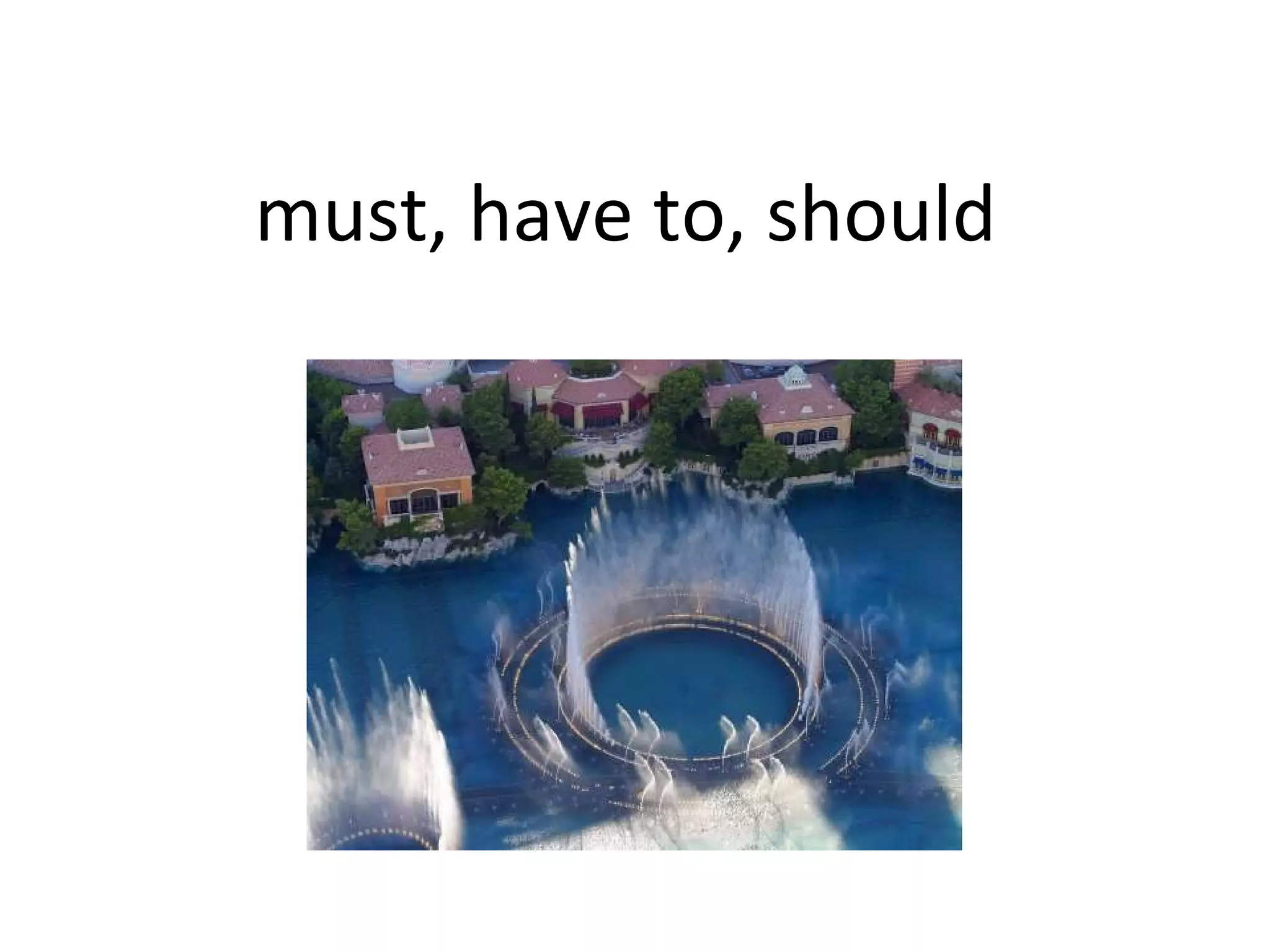 must, have to, should