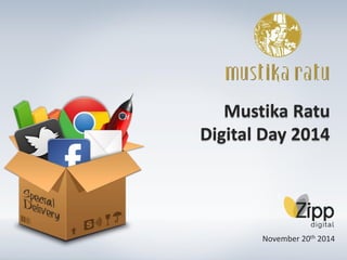 Mustika Ratu 
Digital Day 2014 
November 20th 2014  