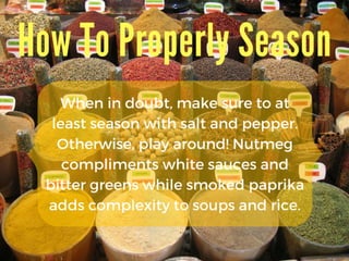 Must Know Cooking Skills Every Amateur Cook Needs To Know | PDF