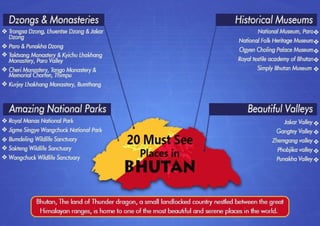 Must See Places in Bhutan