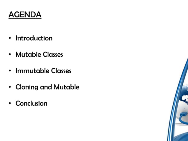 Mutable and immutable classes | PPT