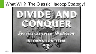 Page11
What Will? The Classic Hadoop Strategy!
 