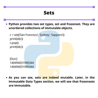 Mutable data types in python | PDF