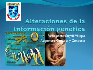 Participante:YoayribVillegas
Asignatura: Genética y Conducta
 