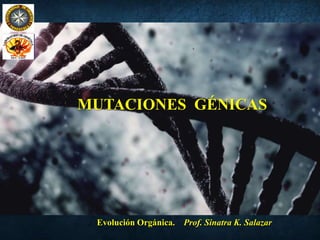 Evolución Orgánica. Prof. Sinatra K. Salazar
MUTACIONES GÉNICAS
 