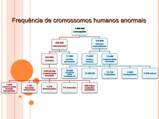 Frequência de cromossomos humanos anormais 
