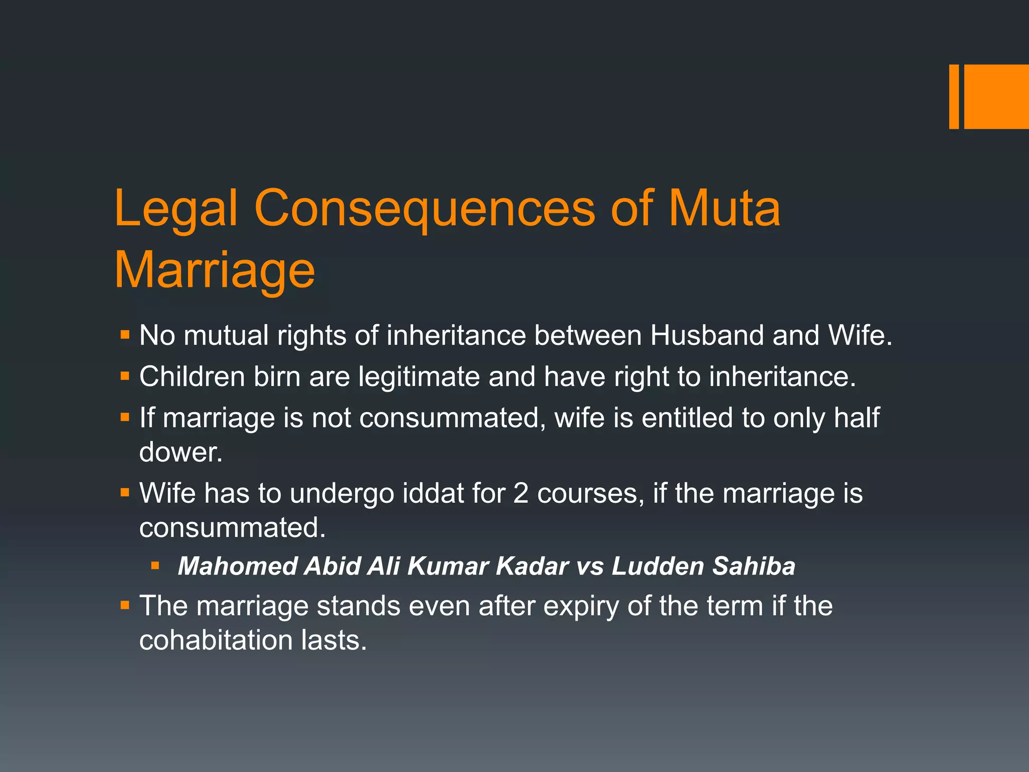 Muta marriage presentation | PPTX