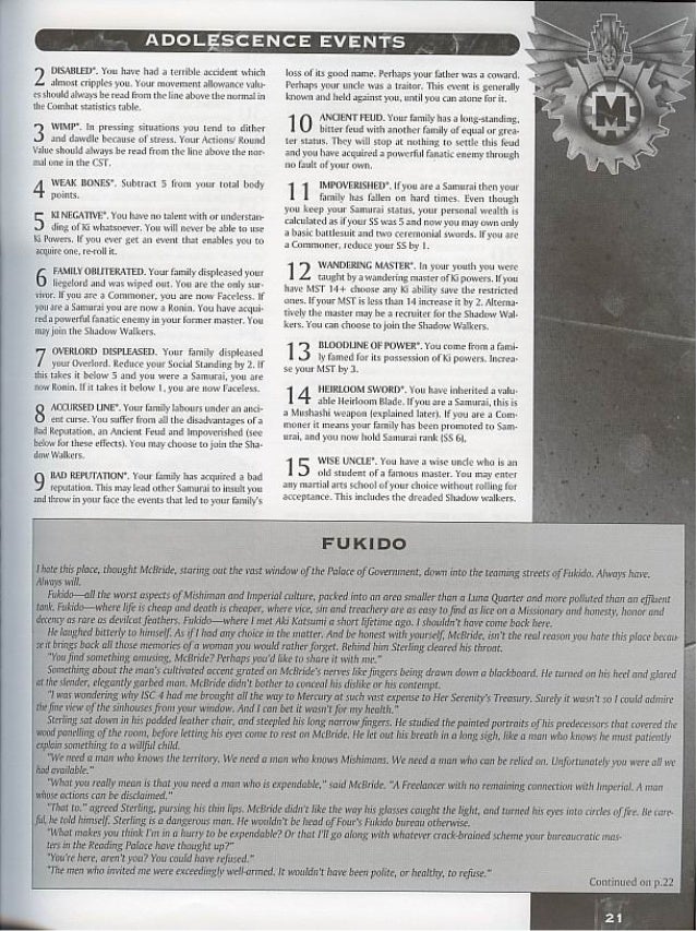 Mutant Chronicles Rpg Mishima Sourcebook