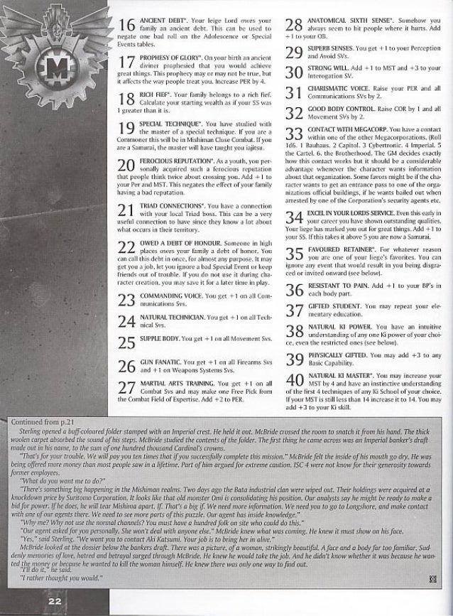 Mutant Chronicles Rpg Mishima Sourcebook