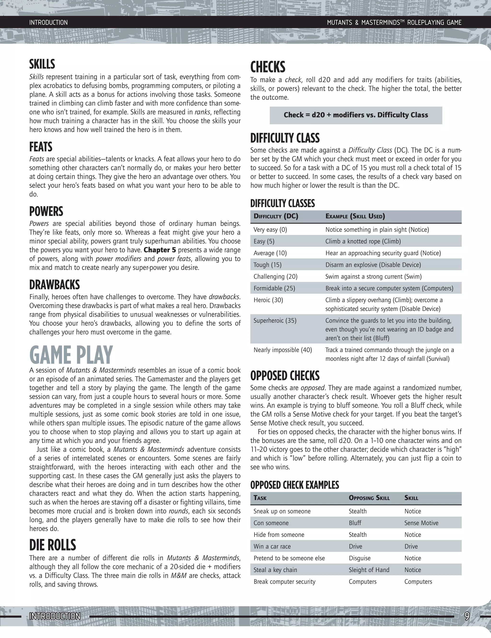 M&M - Core Rules | PDF