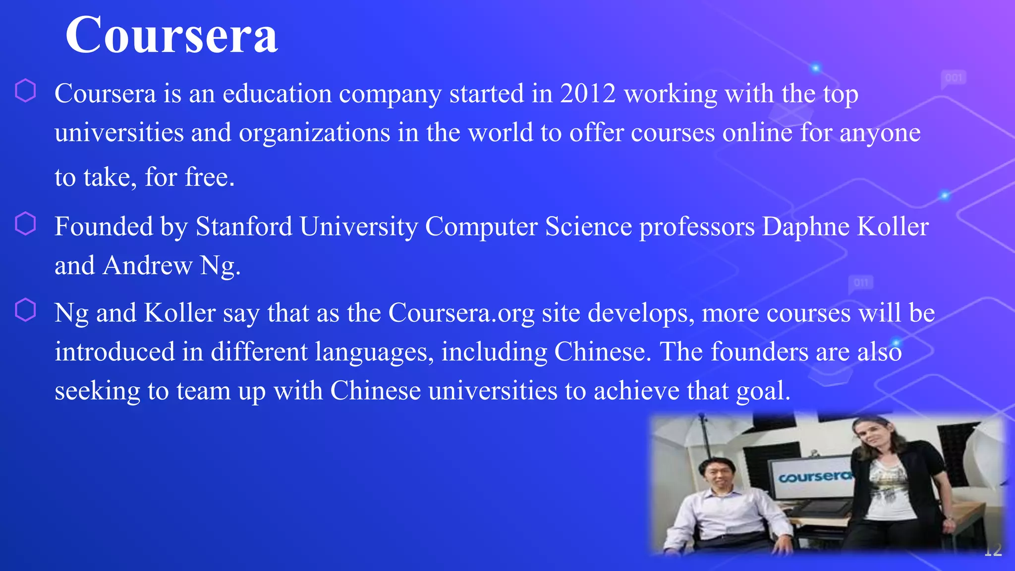 Khan acadmy vs Coursera PPT