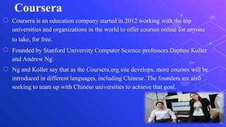 Khan acadmy vs Coursera | PPT