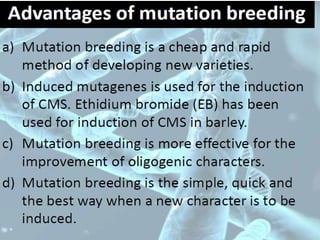 MUTATION BREEDING IN VEGETABLE CROPS | PPT
