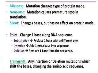Mutation and its types