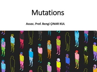 Mutations
Assoc. Prof. Bengi ÇINAR KUL
 