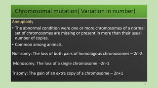 Mutation : types and features........... | PPTX