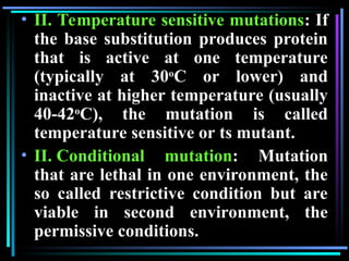 Genetics: DNA Mutation types and mechanism.ppt