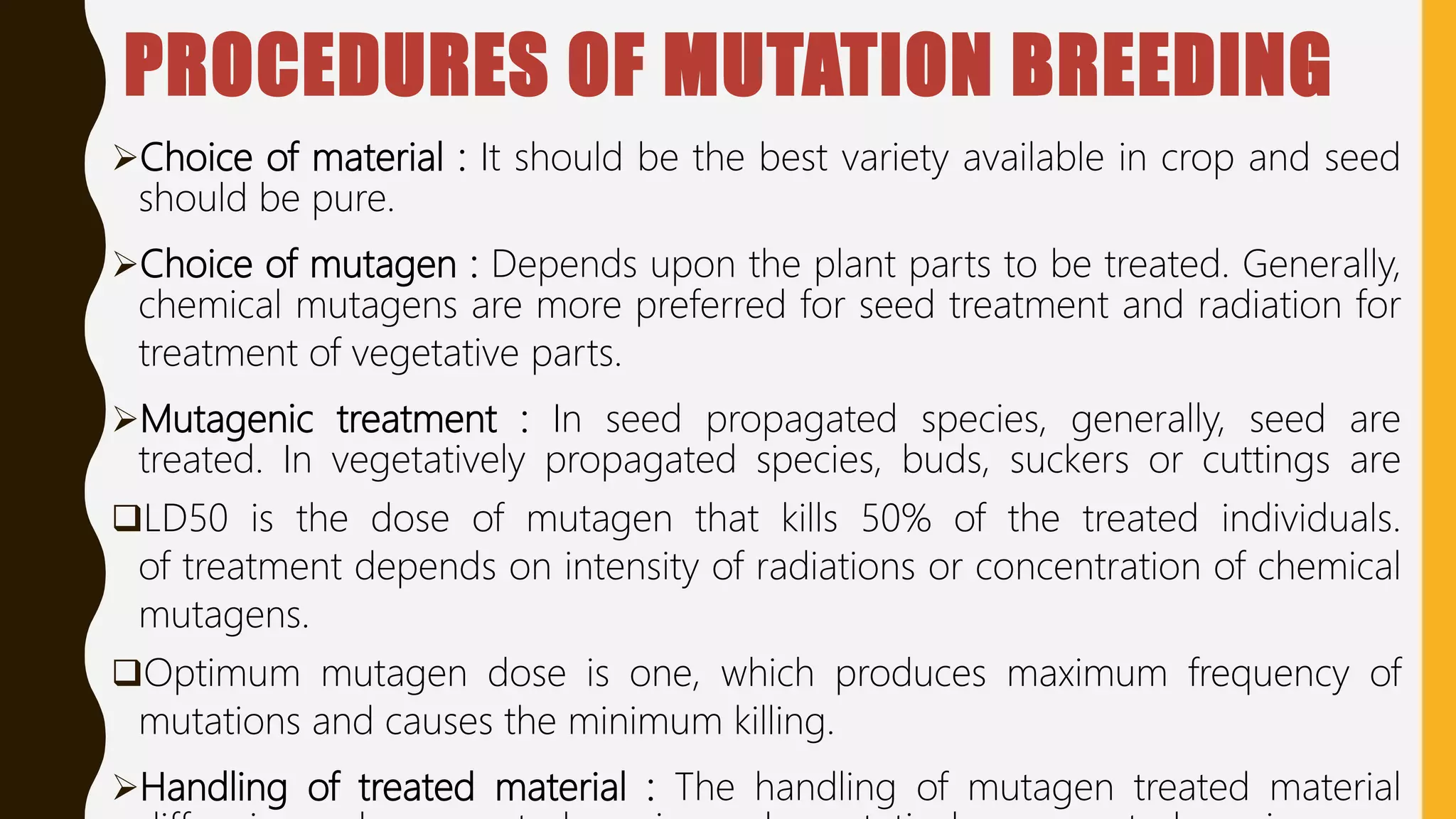 Mutation breeding in Plants | PPTX | Infertility | Reproductive Health