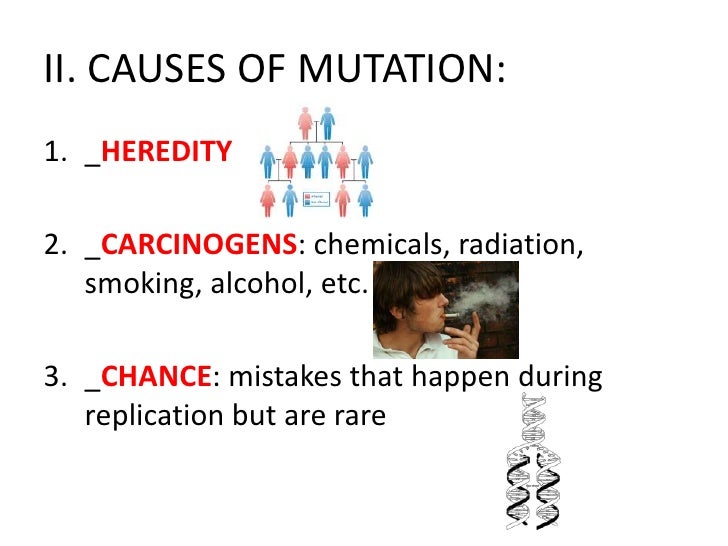what are the two main causes of mutations