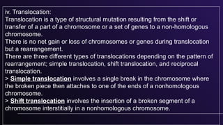 mutation, mutation nature, types presentation.pppt