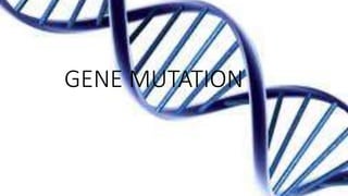 GENE MUTATION
 