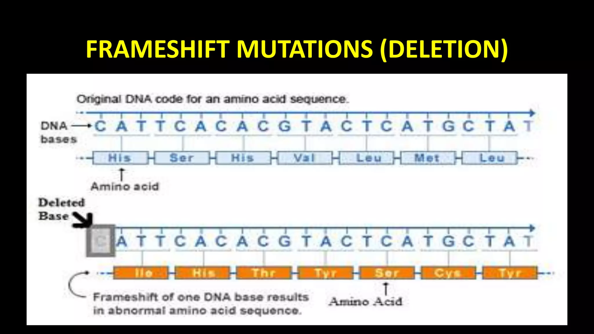 Mutations types and causes | PPTX