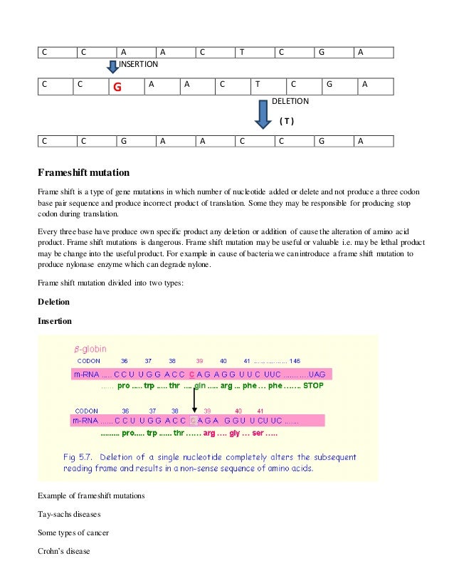 Mutations Types Causes