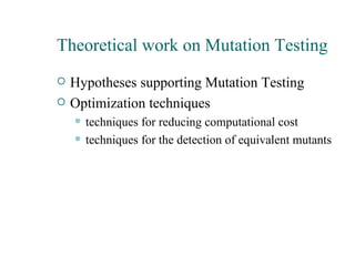 ppt - mutation-based testing powerpoint presentation,... Mutation testing | PPT