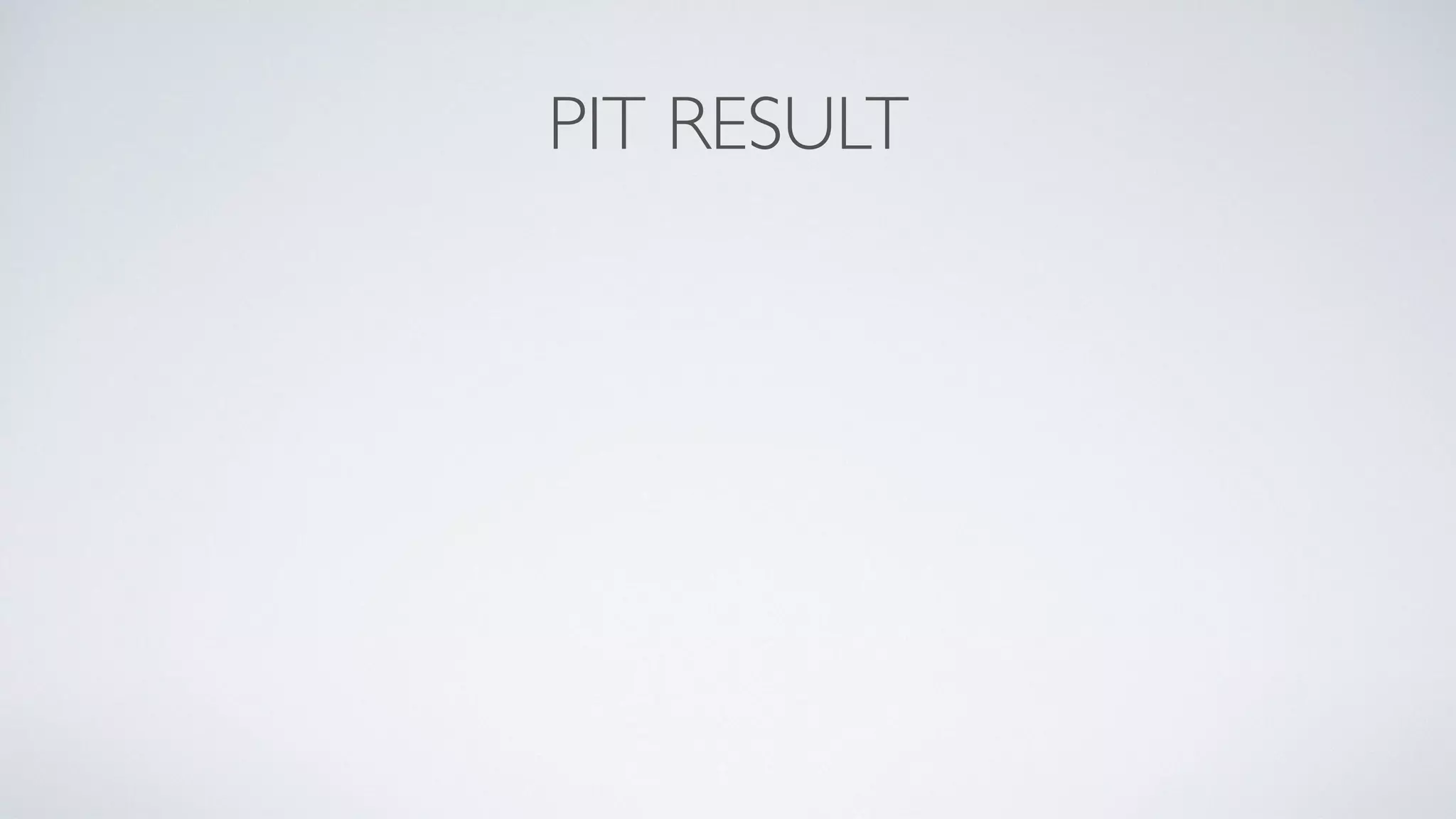 PIT RESULT 
 