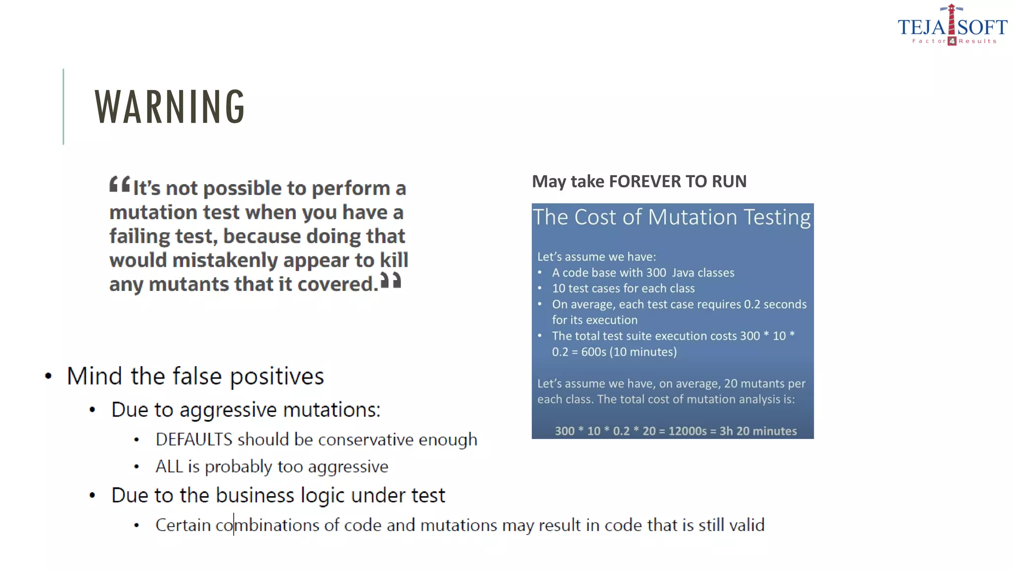 WARNING
May take FOREVER TO RUN
 