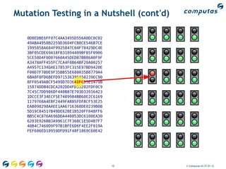 Mutation Testing in a Nutshell (cont'd)




                        10                © Computas AS 27.01.12
 
